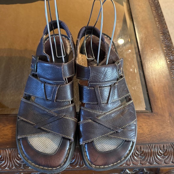 Men’s Born Brown Leather Sandals  Size 13 main image 4